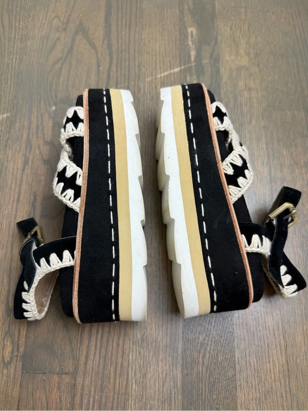 Mou Platform Suede Sandals 37